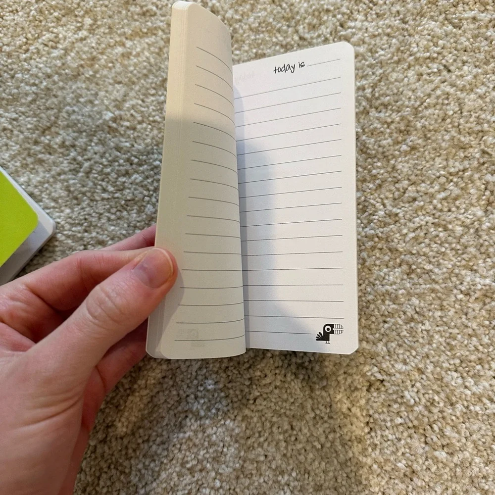 Mini Colorful Notebooks Set - Green and Blue